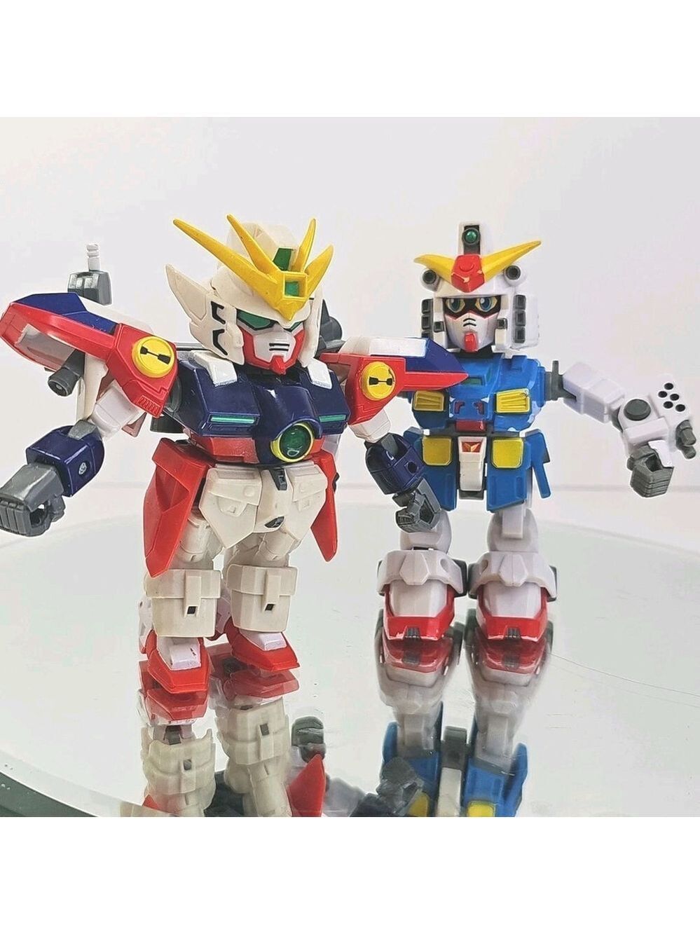 Bandai Gundam Action Figure 4 Inch Articulated 2003 Set Of 2 As Shown
